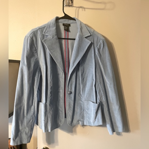 RQT dusty blue stretch blazer size 16 - Picture 1 of 2